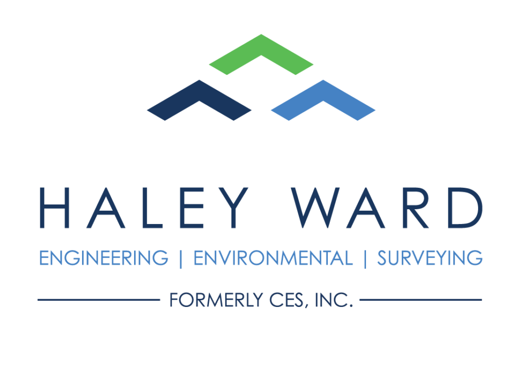 haley ward engineering environmental surveying formerly ces inc logo graphic