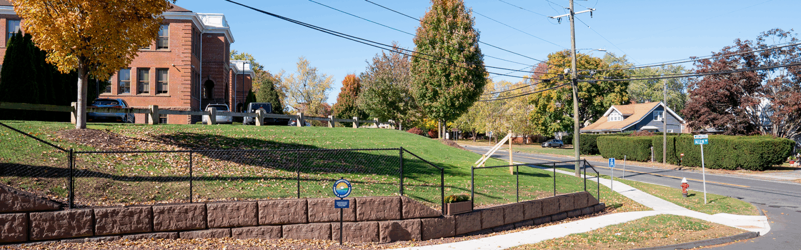 sidewalk and road realignment in Connecticut