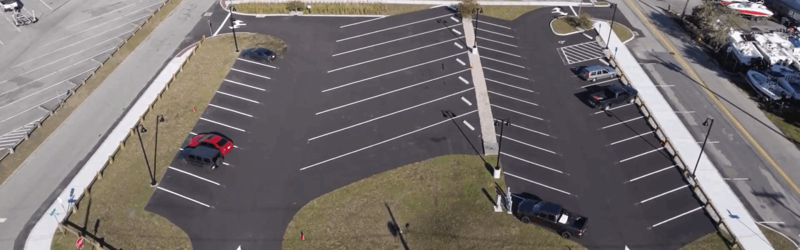 Mago Point Parking Lot in Waterford, CT