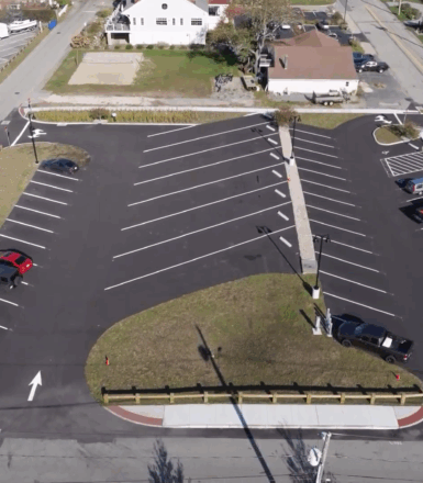 Mago Point Parking Lot in Waterford, CT