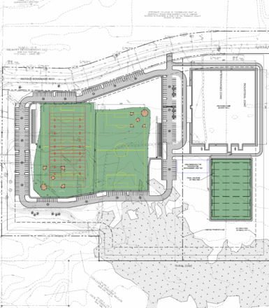 site plan, athletic field, civil engineering